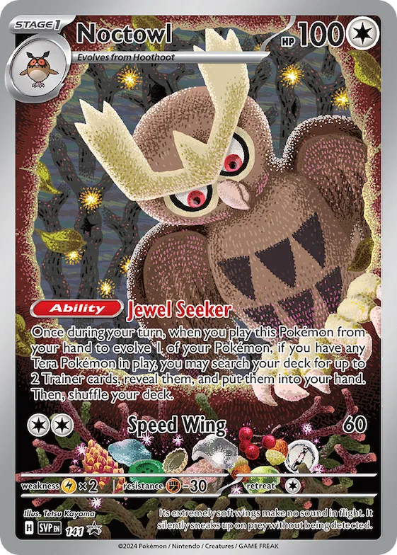 Noctowl #141 – Scarlet & Violet Promo Cards