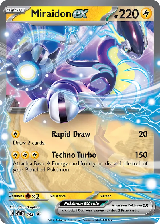 Miraidon ex #143 – Scarlet & Violet Promo Cards