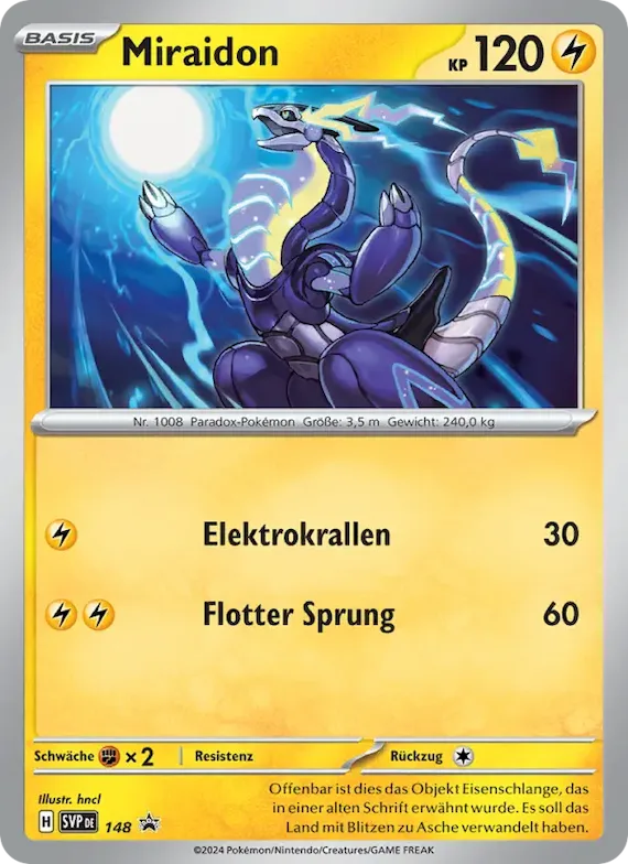Miraidon 148 – SVP Black Star Promos