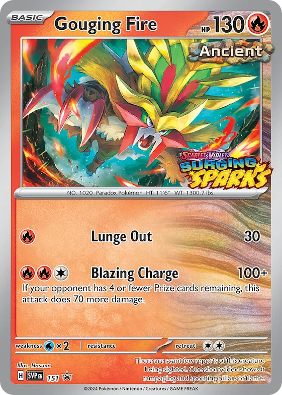 Gouging Fire #151 – Scarlet & Violet Promo Cards