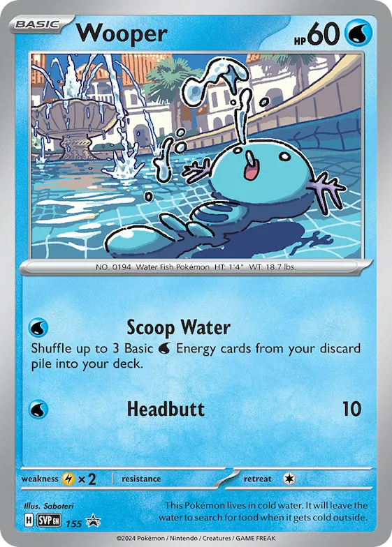 Wooper #155 – Scarlet & Violet Promo Cards