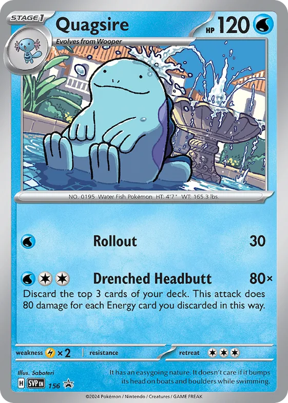 Quagsire #156 – Scarlet & Violet Promo Cards