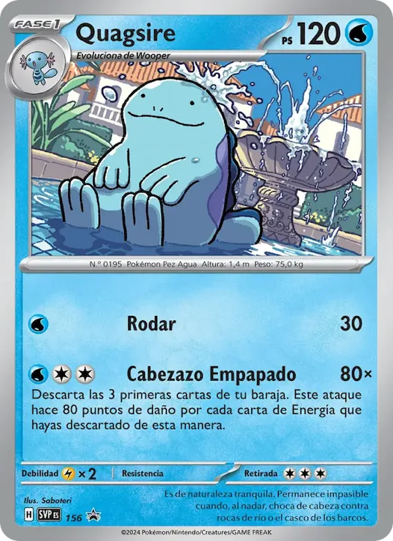 Quagsire 156 – SVP Black Star Promos