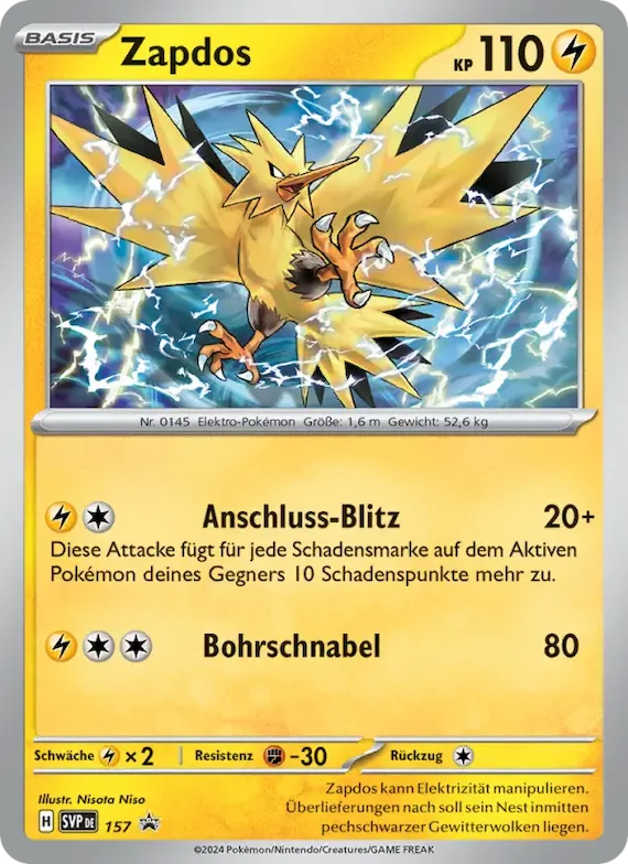 Zapdos 157 – SVP Black Star Promos