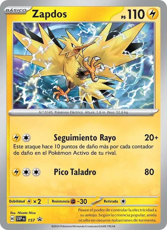 Zapdos 157 – SVP Black Star Promos
