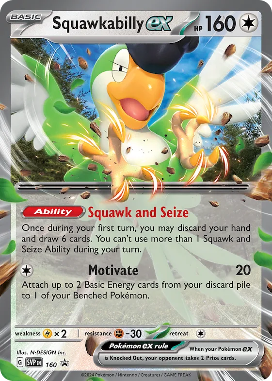 Squawkabilly ex 160 – SVP Black Star Promos