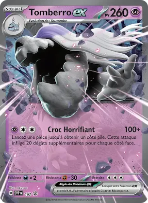 Tomberro-ex n° 162 – SVP Black Star Promos