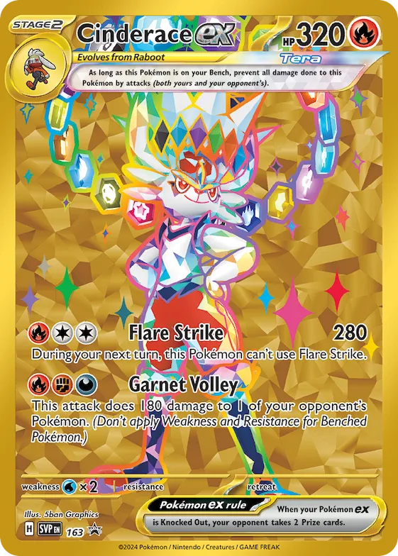 Cinderace ex #163 – Scarlet & Violet Promo Cards