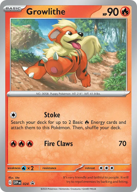 Growlithe 24 – SVP Black Star Promos