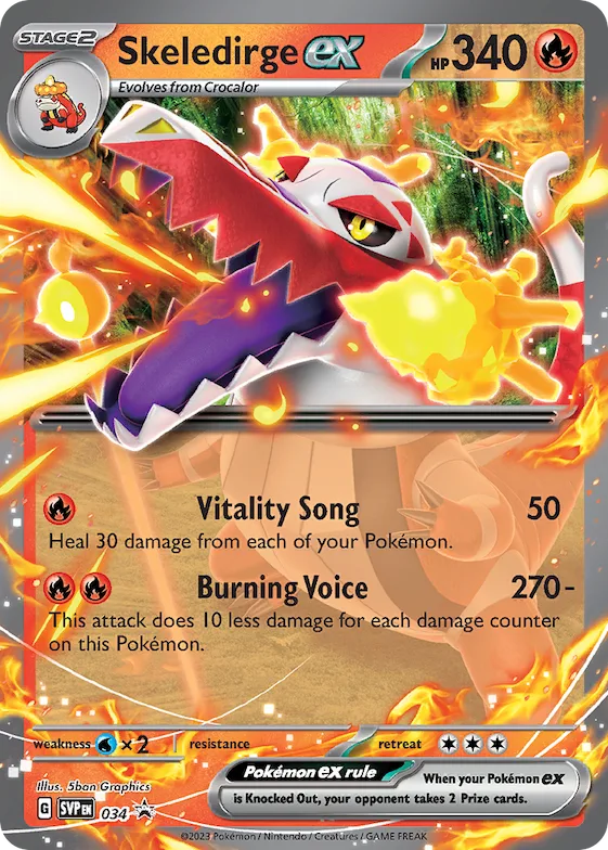 Skeledirge ex 34 – SVP Black Star Promos