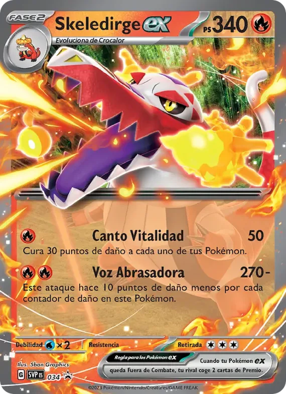 Skeledirge ex 34 – SVP Black Star Promos