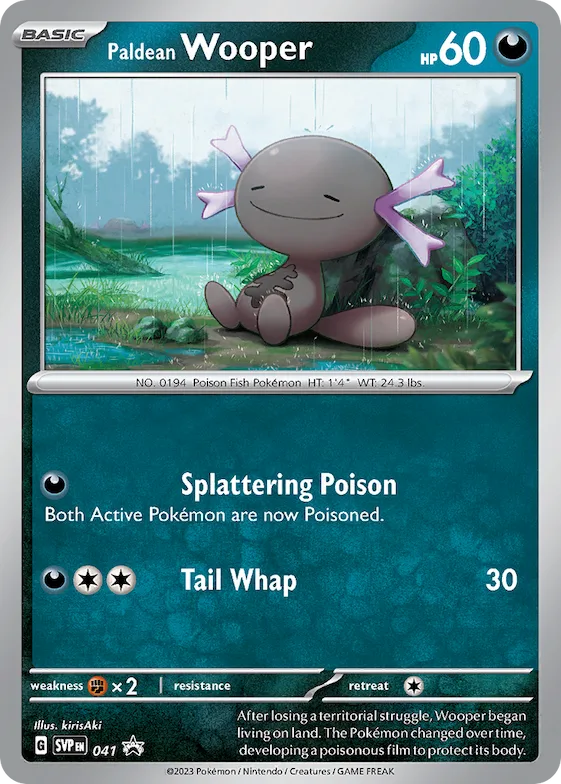 Wooper de Paldea 41 – SVP Black Star Promos