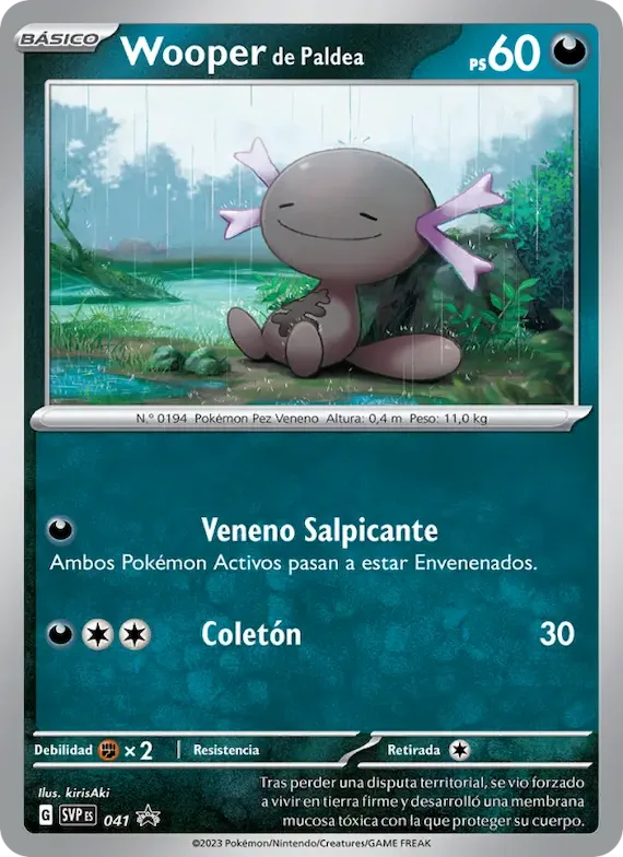 Wooper de Paldea 41 – SVP Black Star Promos