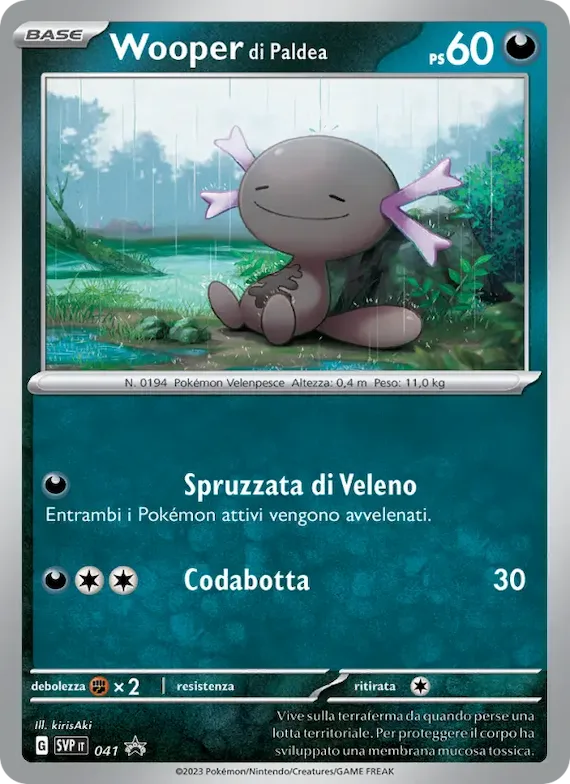 Wooper di Paldea 41 – SVP Black Star Promos