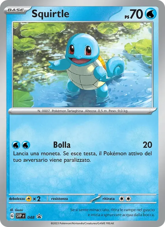 Squirtle 48 – SVP Black Star Promos