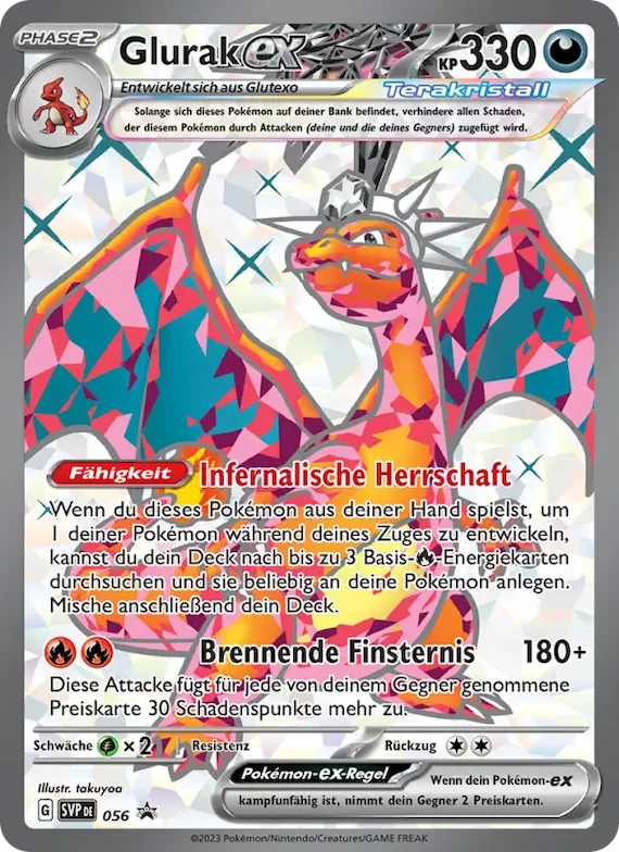 Glurak-ex 56 – SVP Black Star Promos