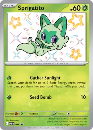 Sprigatito #76 – Scarlet & Violet Promo Cards