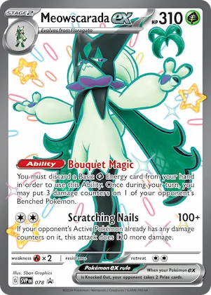 Meowscarada ex #78 – Scarlet & Violet Promo Cards