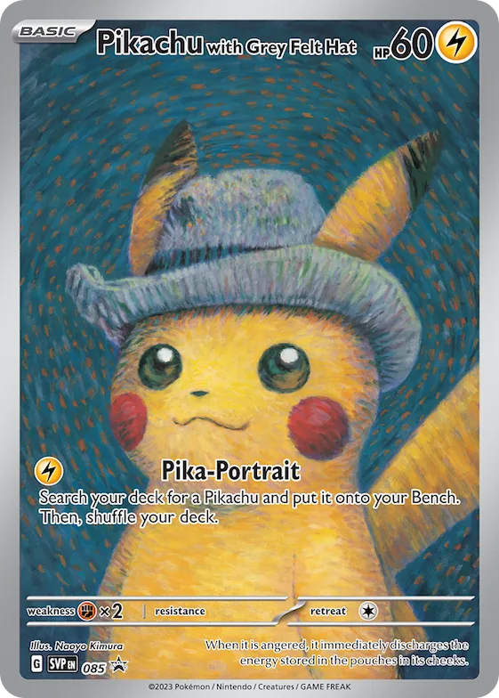 Pikachu with Grey Felt Hat #85 – Scarlet & Violet Promo Cards