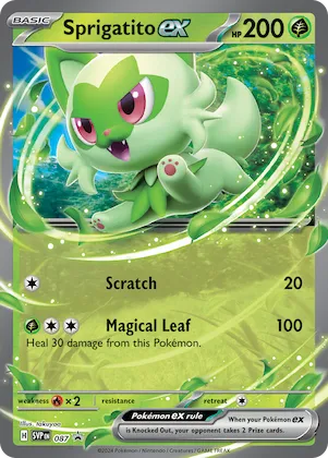Sprigatito ex #87 – Scarlet & Violet Promo Cards