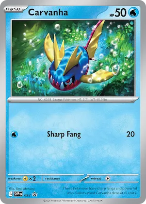 Carvanha #93 – Scarlet & Violet Promo Cards