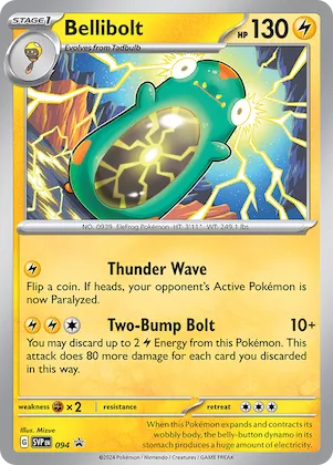 Bellibolt #94 – Scarlet & Violet Promo Cards