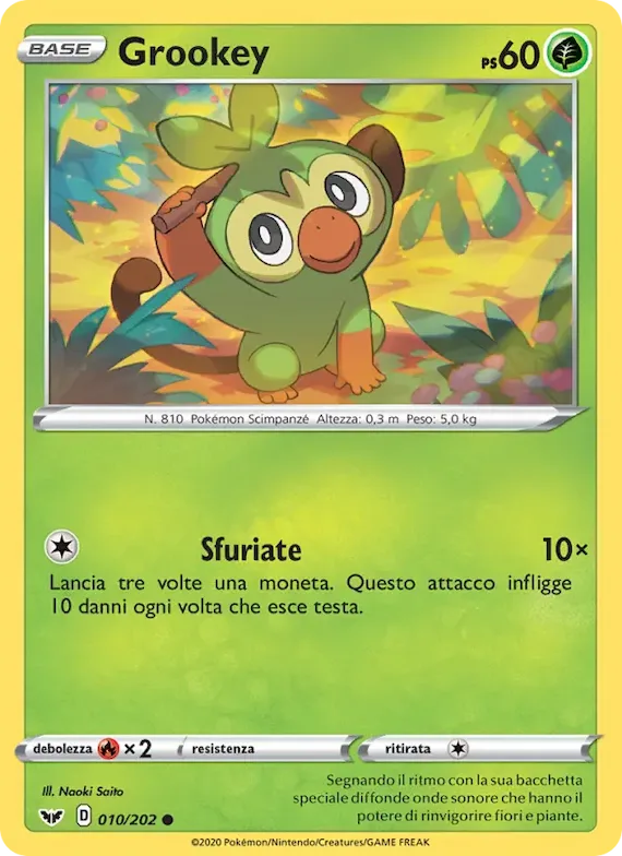 Grookey 10 – Spada e Scudo
