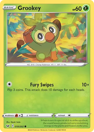 Grookey #10 – Sword & Shield
