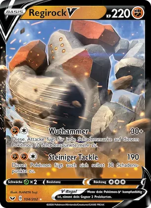 Regirock V Nr. 104 – Sword & Shield