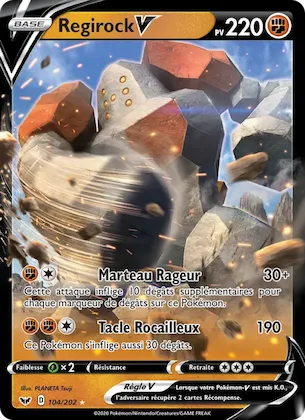 Regirock V n° 104 – Épée et Bouclier