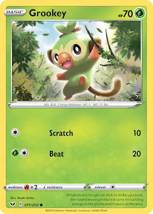 Grookey #11 – Sword & Shield