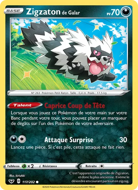 Zigzaton de Galar 117 – Épée et Bouclier