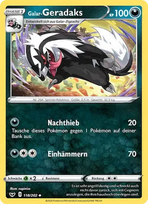 Galar-Geradaks Nr. 118 – Sword & Shield