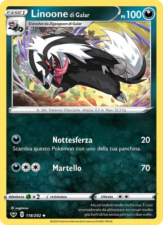Linoone di Galar 118 – Spada e Scudo