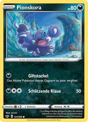 Pionskora Nr. 121 – Schwert & Schild