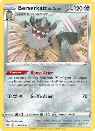 Berserkatt de Galar n° 128 – Épée et Bouclier