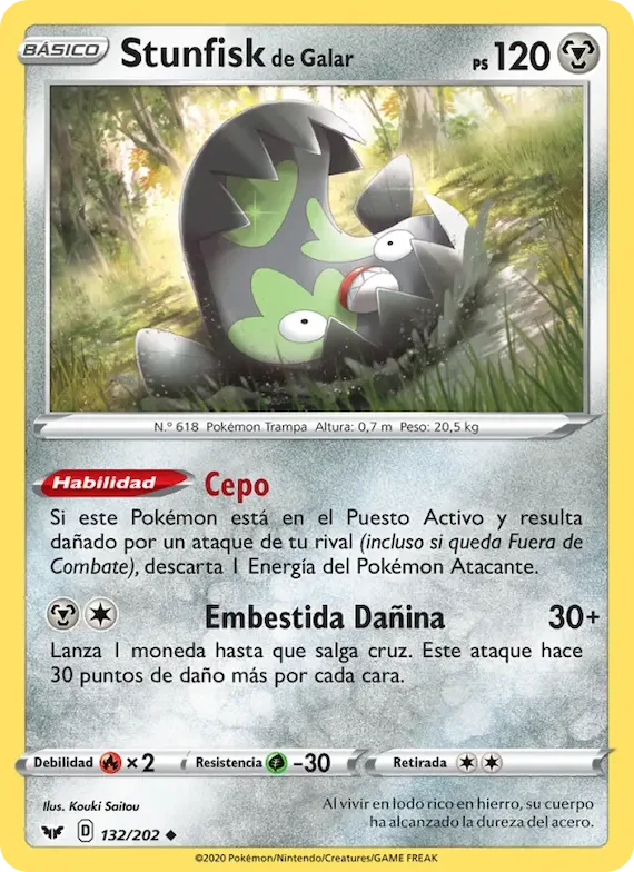 Stunfisk de Galar 132 – Espada y Escudo
