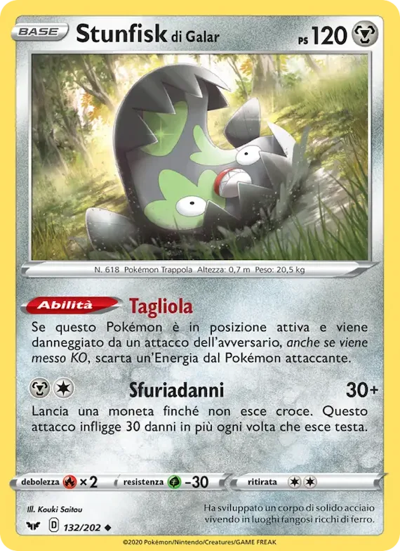 Stunfisk di Galar 132 – Spada e Scudo