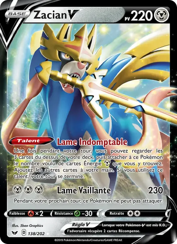 Zacian V 138 – Épée et Bouclier