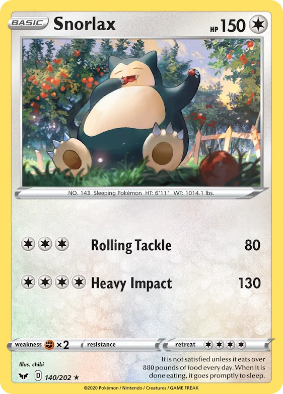 Snorlax #140 – Sword & Shield