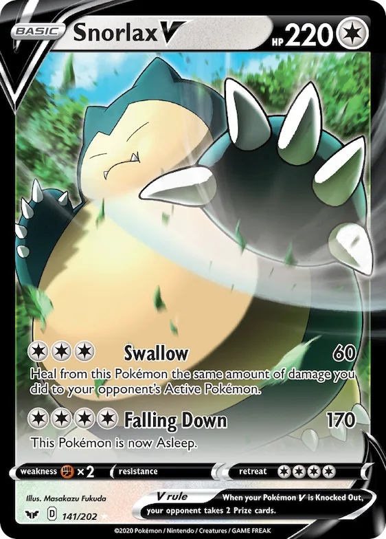 Snorlax V #141 – Sword & Shield