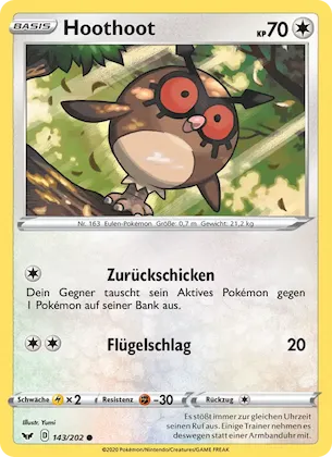 Hoothoot Nr. 143 – Sword & Shield