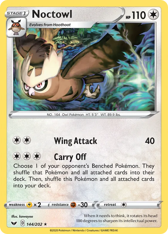 Noctowl 144 – Espada e Escudo
