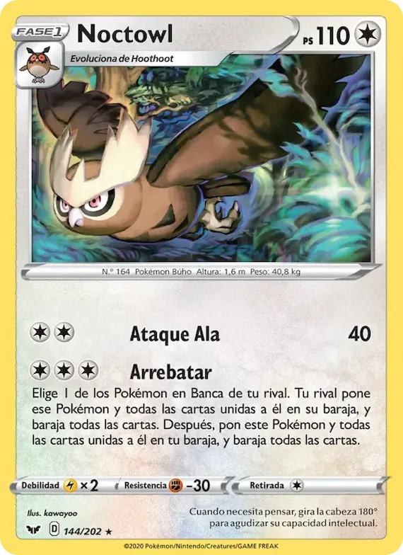 Noctowl 144 – Espada y Escudo