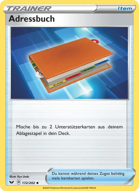 Adressbuch 172 – Schwert & Schild