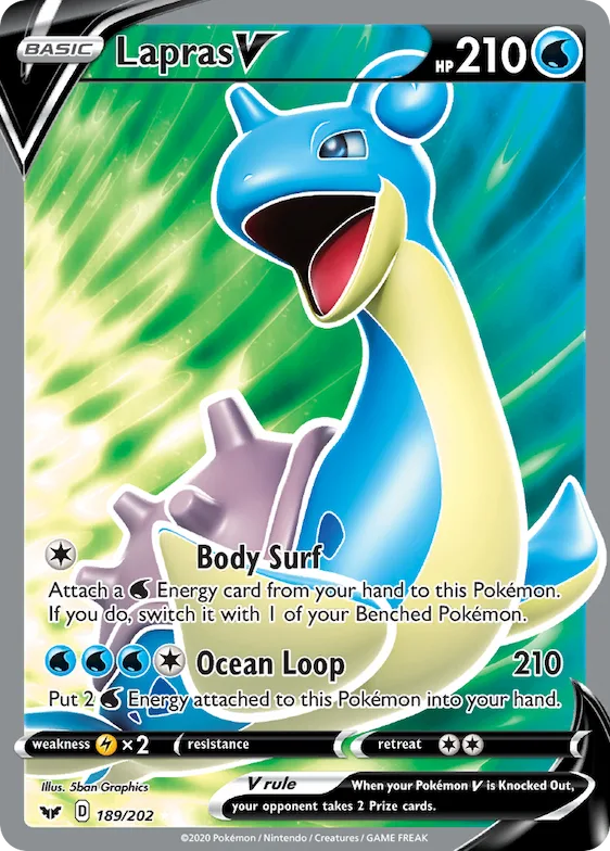 Lapras V #189 – Sword & Shield