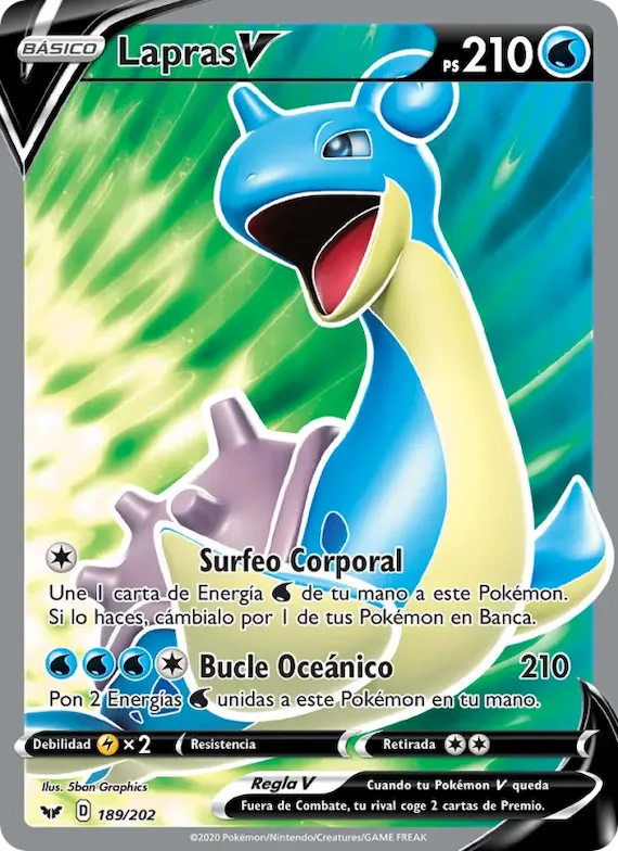 Lapras V 189 – Espada y Escudo