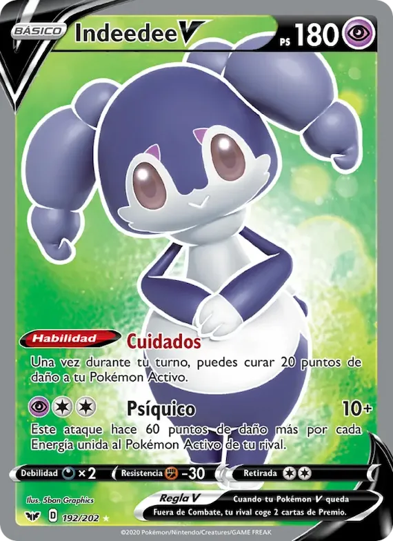 Indeedee V 192 – Espada y Escudo