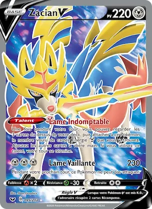 Zacian V n° 195 – Épée et Bouclier
