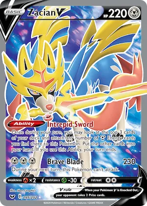 Zacian V #195 – Sword & Shield